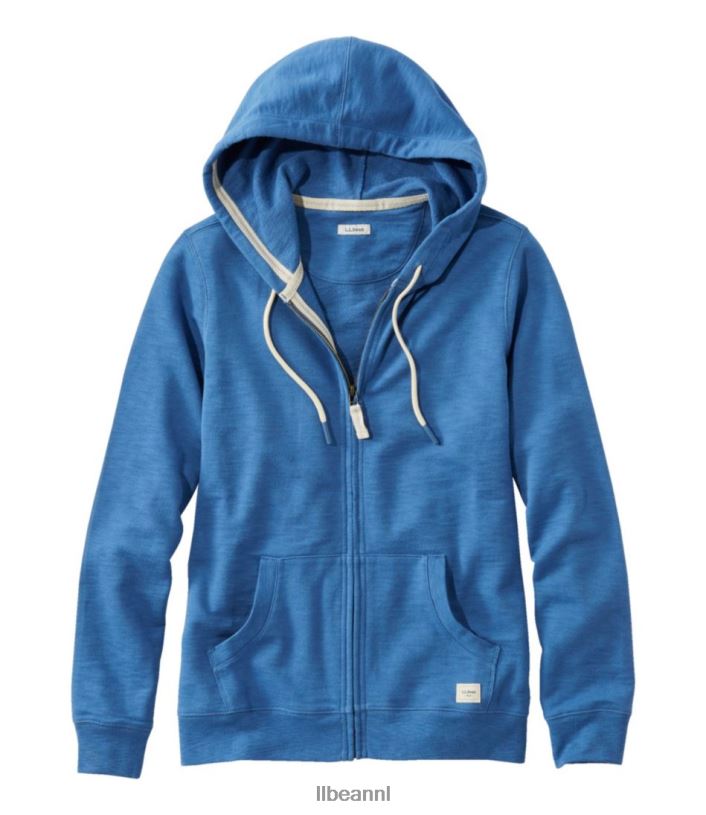 L.L.Bean vrouwen Sweatshirt met capuchon van biologisch katoen rustiek blauw kleding VT06455