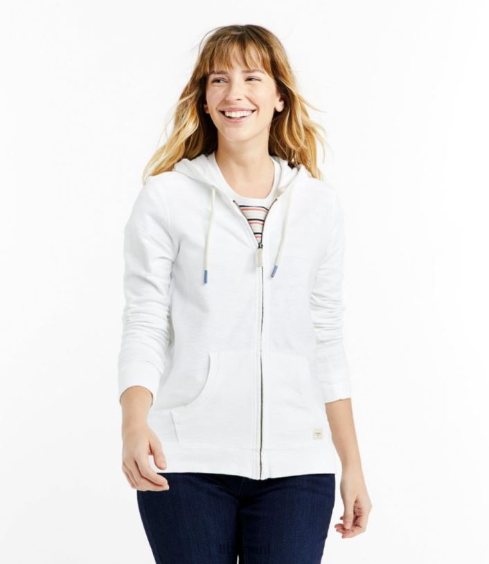 L.L.Bean vrouwen Sweatshirt met capuchon van biologisch katoen rustiek blauw kleding VT06455