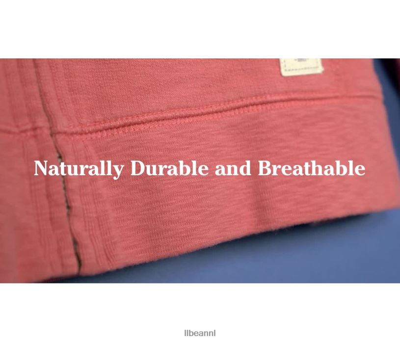 L.L.Bean vrouwen Sweatshirt met capuchon van biologisch katoen rustiek blauw kleding VT06455