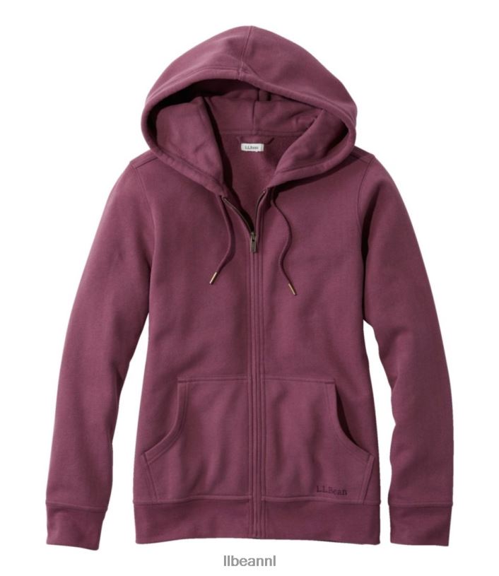 L.L.Bean vrouwen Sweatshirt uit 1912 vervaagde aubergine kleding VT0643508