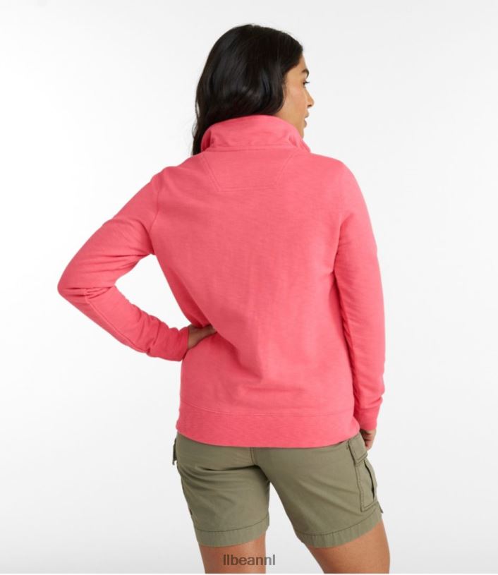 L.L.Bean vrouwen biologisch katoenen sweatshirt lila mist kleding VT0644798
