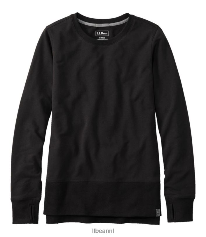 L.L.Bean vrouwen gezellig sweatshirt Middernacht zwart kleding VT0647282