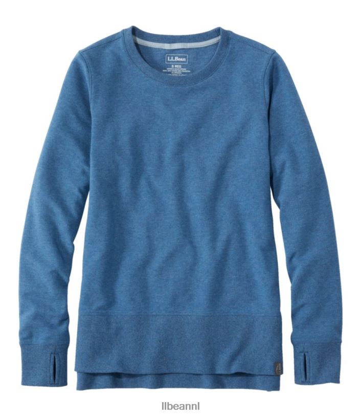 L.L.Bean vrouwen gezellig sweatshirt marineblauwe heide kleding VT0647168