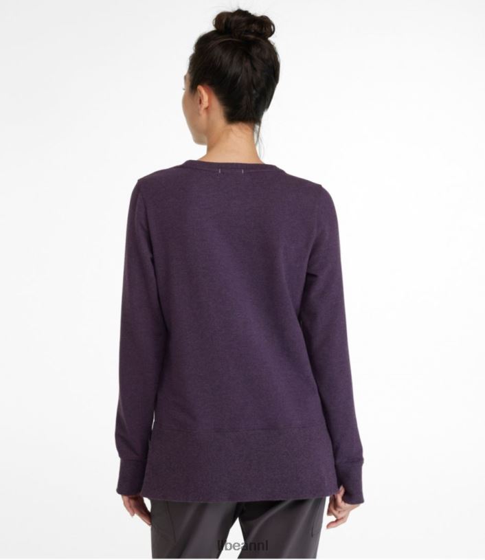 L.L.Bean vrouwen gezellig sweatshirt marineblauwe heide kleding VT0647168