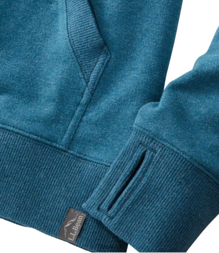L.L.Bean vrouwen gezellige kamphoodie kleurenbalken met diepe havenheide kleding VT0646991