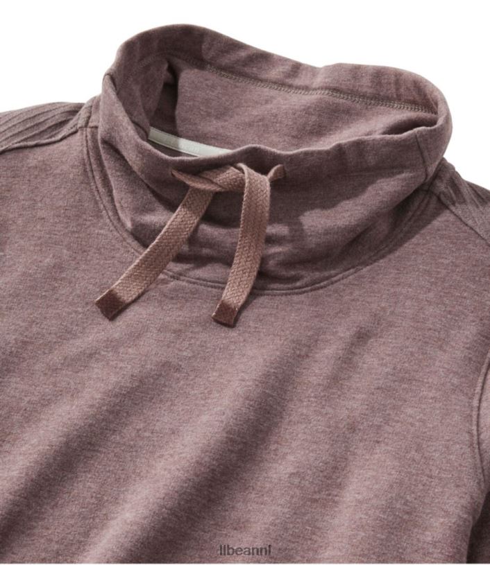 L.L.Bean vrouwen gezellige trui van gemengd breiwerk diepe haven heide kleding VT0645686