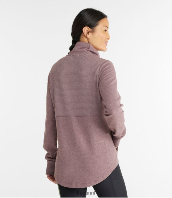 L.L.Bean vrouwen gezellige trui van gemengd breiwerk warme blauwgroen heide kleding VT0646430