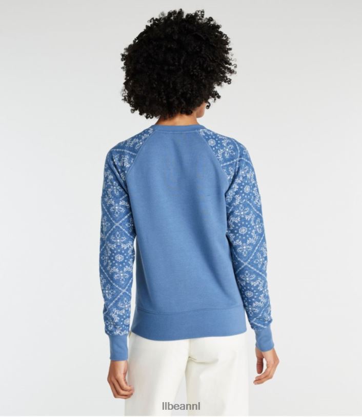 L.L.Bean vrouwen kenmerkend erfgoedsweatshirt maanlicht blauw kleding VT064592