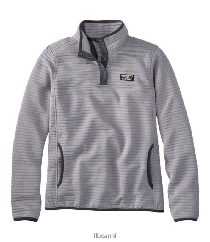 L.L.Bean vrouwen luchtlicht gebreide trui steengrijze heide kleding VT0645671