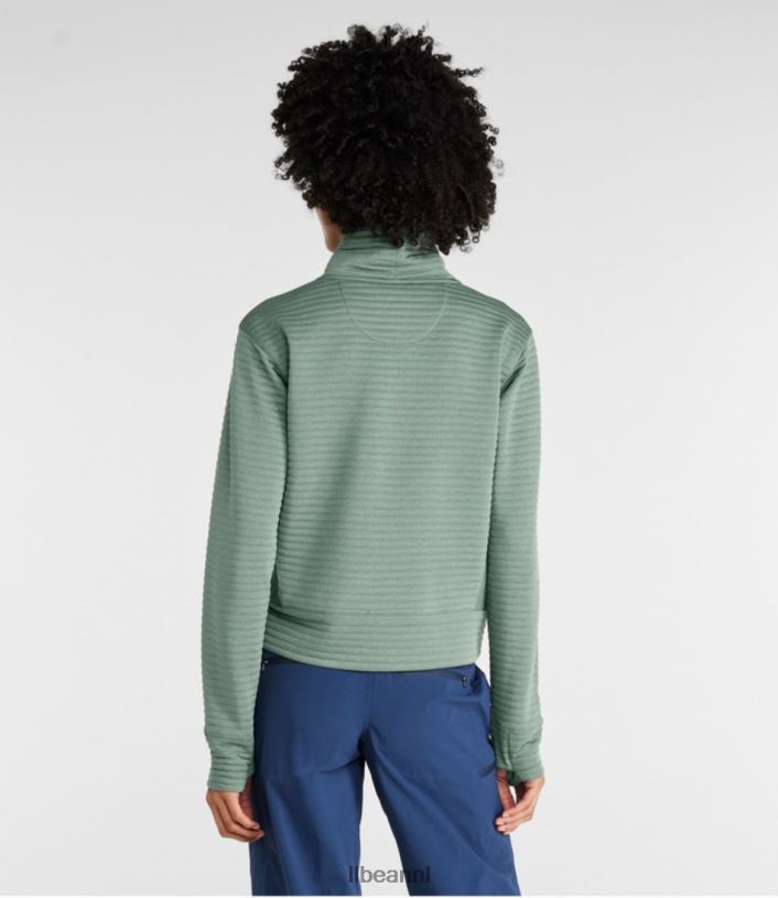 L.L.Bean vrouwen luchtlicht trui zeegroene heide kleding VT0645908