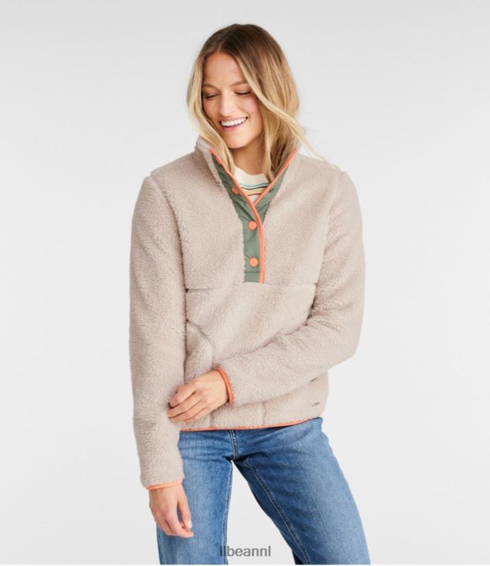 L.L.Bean vrouwen sherpafleece trui zee groen kleding VT0647207
