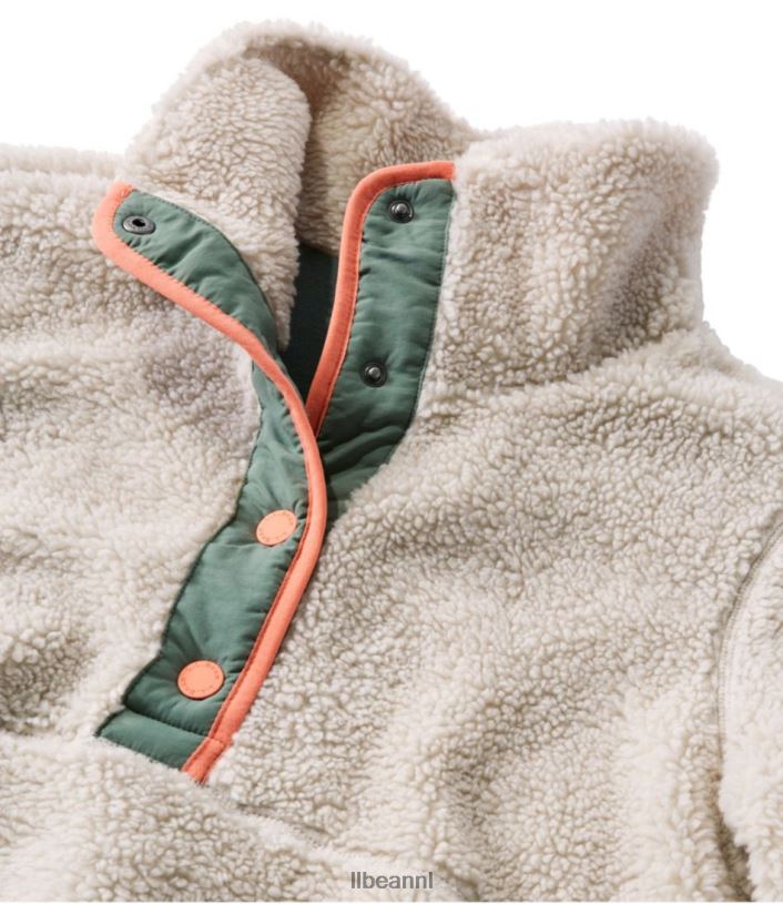 L.L.Bean vrouwen sherpafleece trui zee groen kleding VT0647207