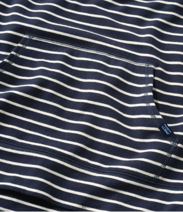 L.L.Bean vrouwen ultrazacht zweet gewassen orchidee/klassiek marineblauw kleding VT0643271