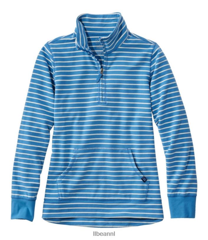 L.L.Bean vrouwen ultrazacht zweet marineblauw/crème kleding VT0645875