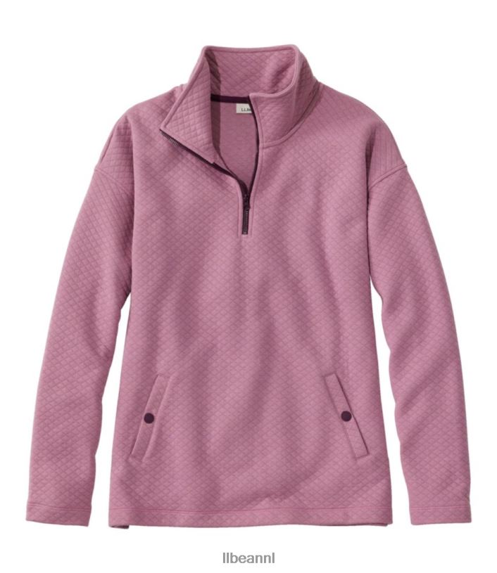 L.L.Bean vrouwen zacht gewatteerde top iris paars kleding VT0644909