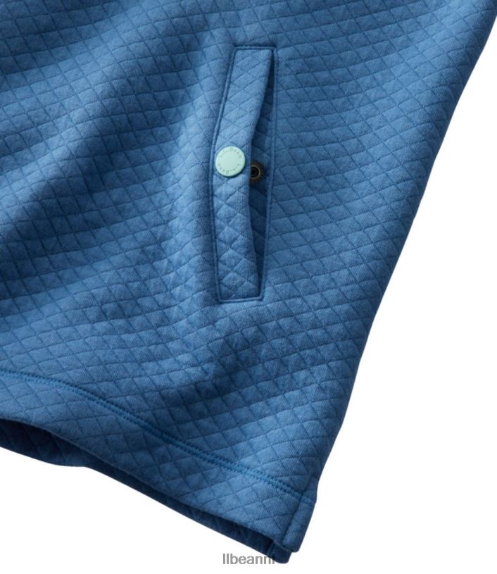 L.L.Bean vrouwen zacht gewatteerde top rustiek blauw kleding VT0643343