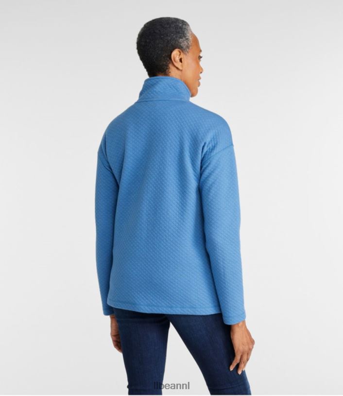 L.L.Bean vrouwen zacht gewatteerde top vervaagde salie kleding VT0645917