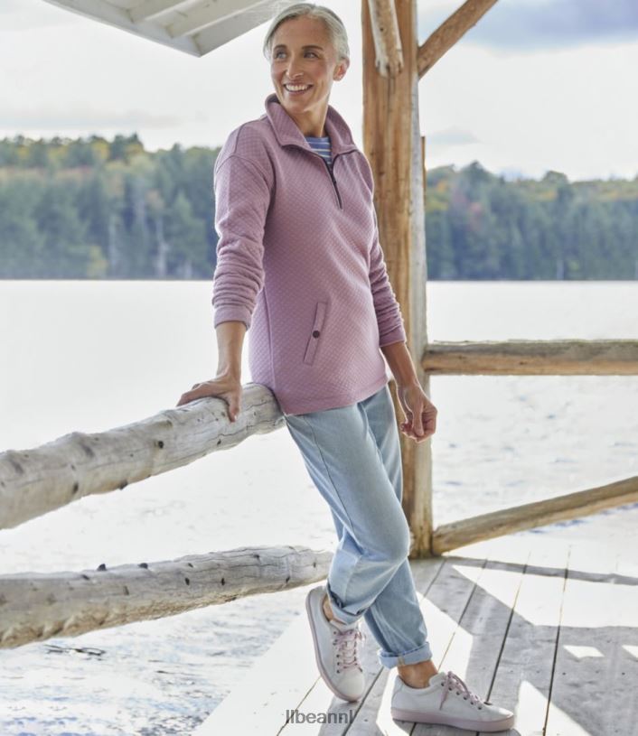 L.L.Bean vrouwen zacht gewatteerde top vervaagde salie kleding VT0645917