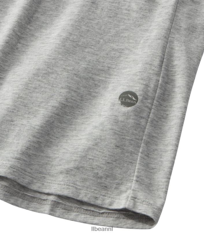 L.L.Bean vrouwen Beyond zacht T-shirt met V-hals lichtgrijze heide kleding VT0646427