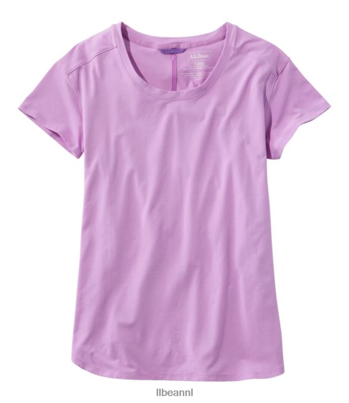 L.L.Bean vrouwen Beyond zacht T-shirt met ronde hals lila kleding VT0647030