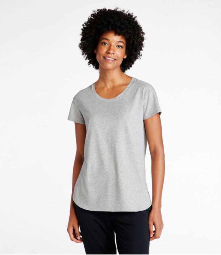 L.L.Bean vrouwen Beyond zacht T-shirt met ronde hals zeepijnboom kleding VT064685