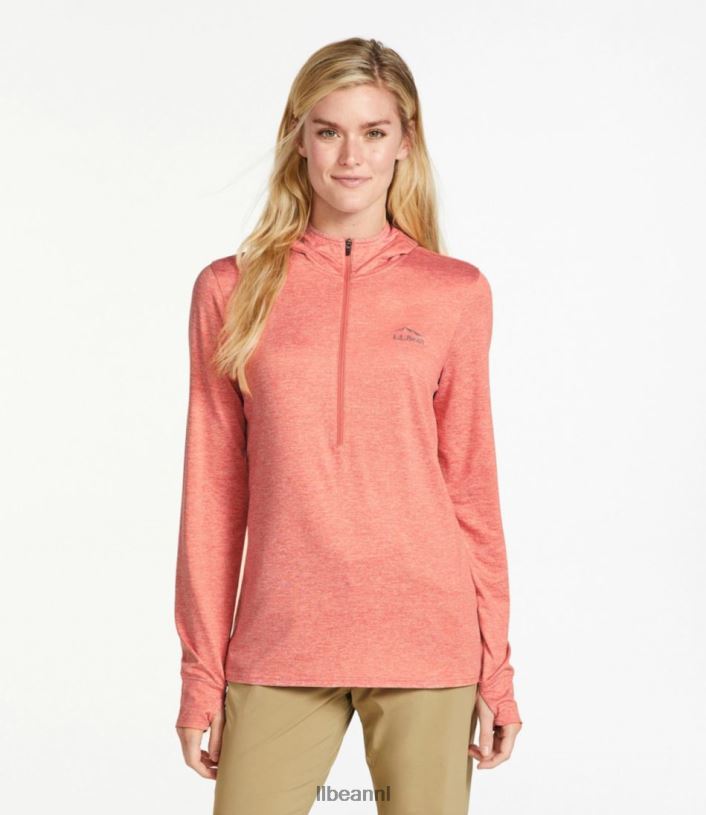 L.L.Bean vrouwen Insect Shield pro gebreide hoodie blauwe asterheide kleding VT064349