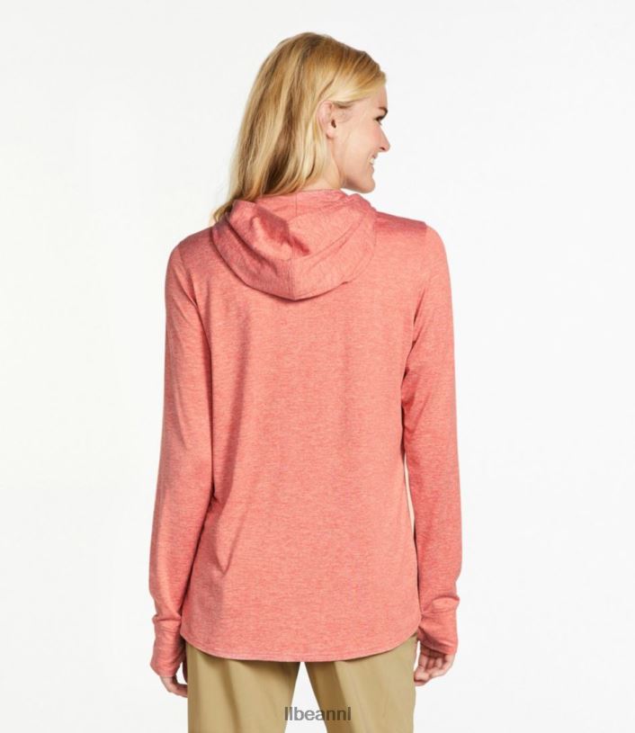 L.L.Bean vrouwen Insect Shield pro gebreide hoodie blauwe asterheide kleding VT064349