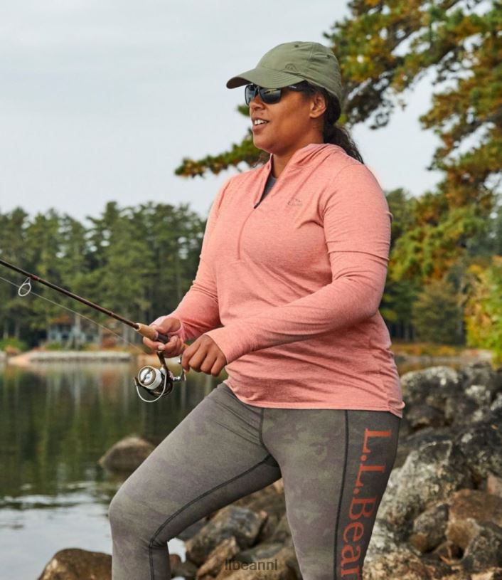 L.L.Bean vrouwen Insect Shield pro gebreide hoodie diepe olijfheide kleding VT0643232