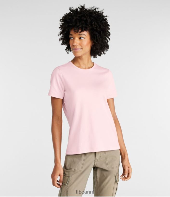 L.L.Bean vrouwen T-shirt van pimakatoen boter kleding VT0646862