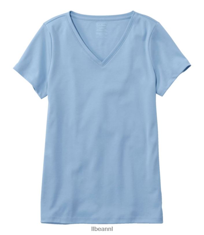 L.L.Bean vrouwen V-hals in pima-katoenvorm meer kleding VT0645647