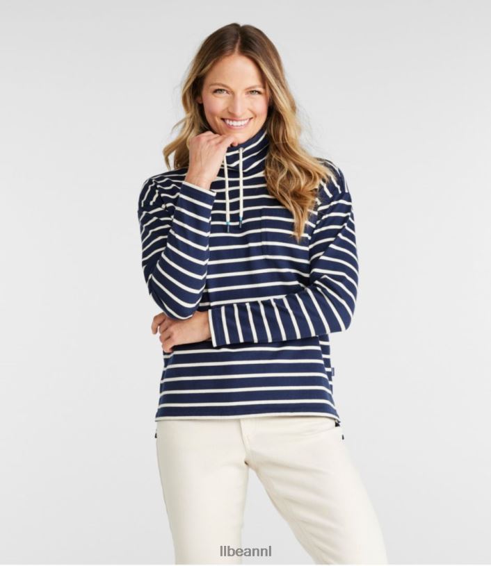 L.L.Bean vrouwen erfgoed mariner top zeildoek/klassiek marine kleding VT064442