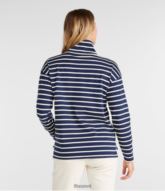 L.L.Bean vrouwen erfgoed mariner top zeildoek/klassiek marine kleding VT064442