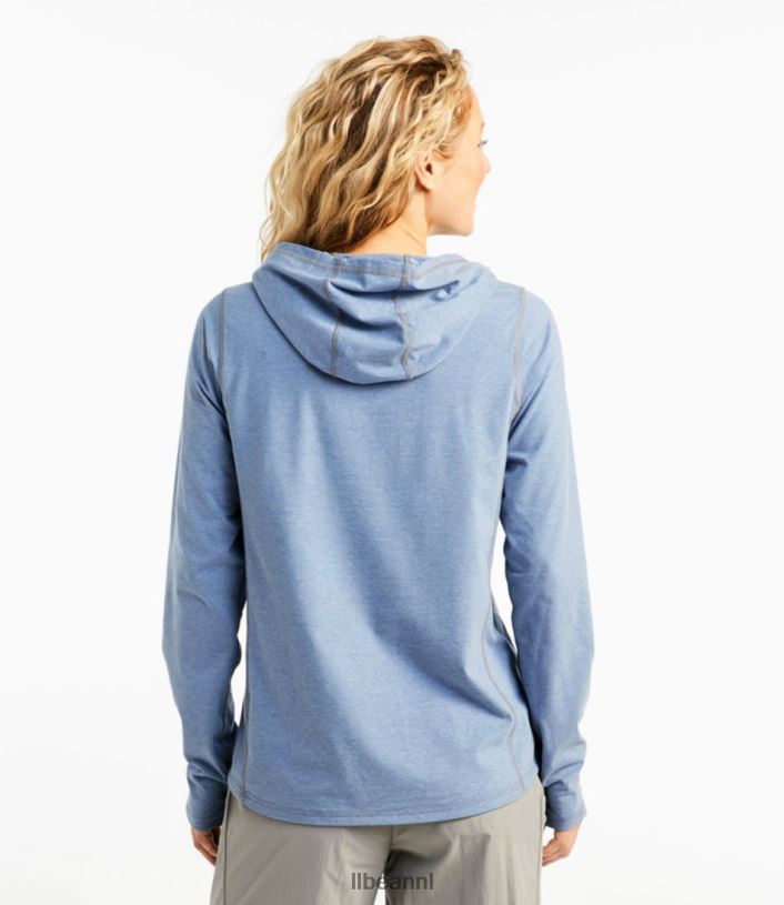 L.L.Bean vrouwen hoodie met insectenschild donker barnsteen kleding VT0645236