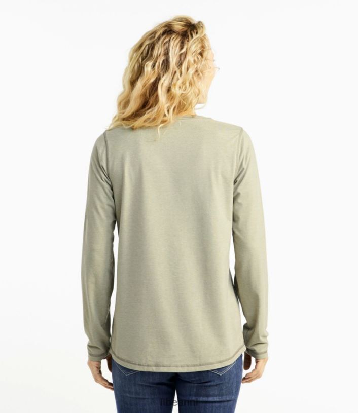 L.L.Bean vrouwen insectenschild veld-T-shirt gewassen orchidee kleding VT0641222