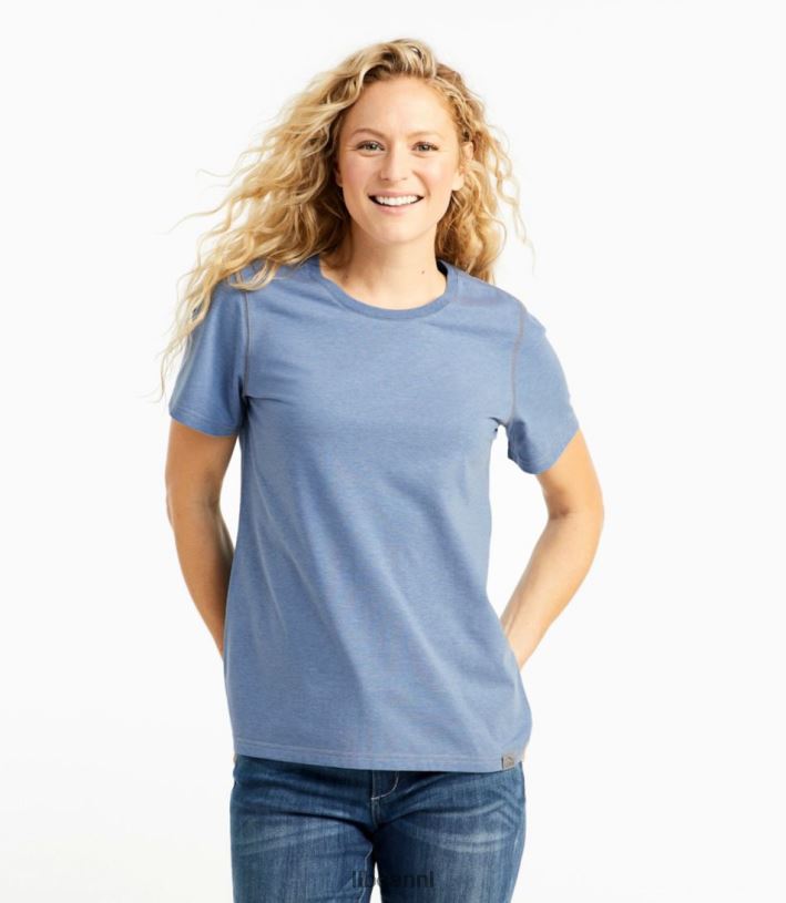 L.L.Bean vrouwen insectenschild veld-T-shirt gewassen orchidee kleding VT0643862
