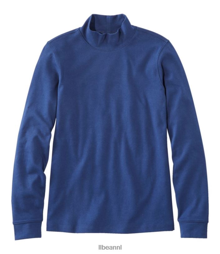 L.L.Bean vrouwen interlock-coltrui alpine blauw kleding VT064424