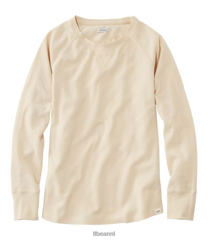 L.L.Bean vrouwen krimpvrij mini-wafel T-shirt natuurlijk kleding VT0646607