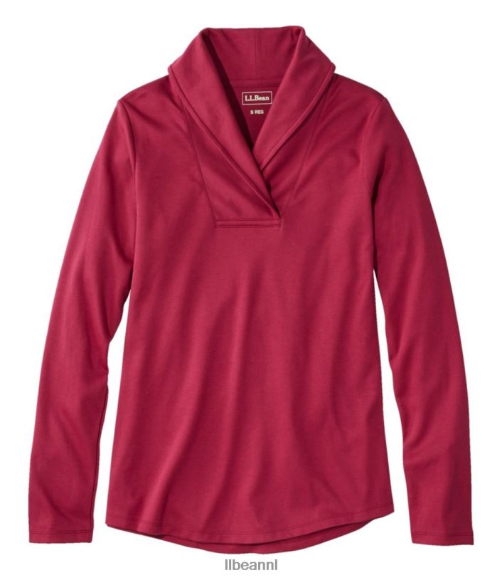 L.L.Bean vrouwen stoppen donkere cranberry kleding VT0645698
