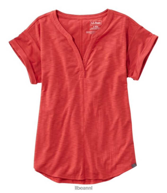 L.L.Bean vrouwen stroomzijde tee arctisch blauw kleding VT064211