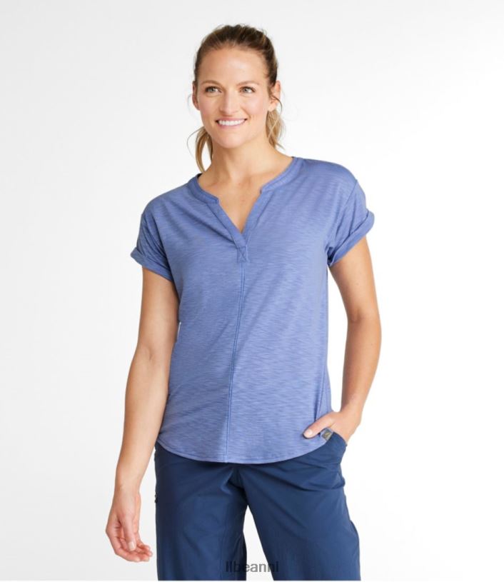 L.L.Bean vrouwen stroomzijde tee ridderspoor kleding VT0646481
