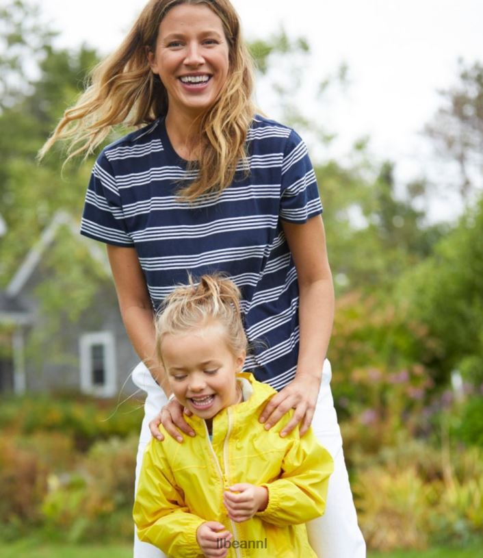 L.L.Bean vrouwen zaterdag shirt zeildoek gemengde streep kleding VT0645986
