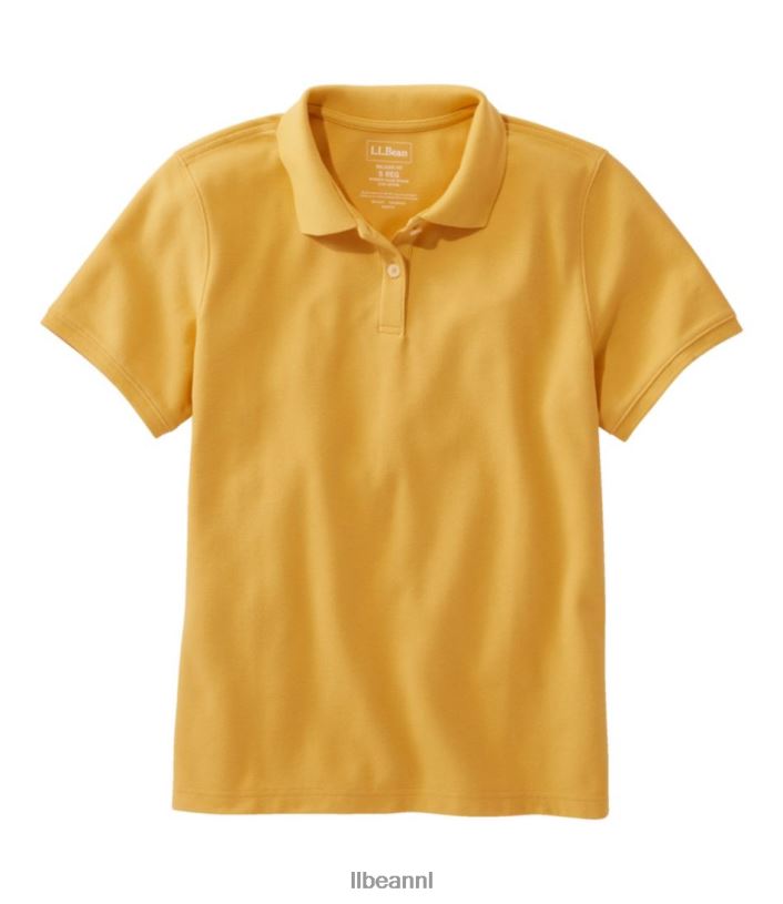 L.L.Bean x Double L vrouwen premium poloshirt guldenroede kleding VT0644603