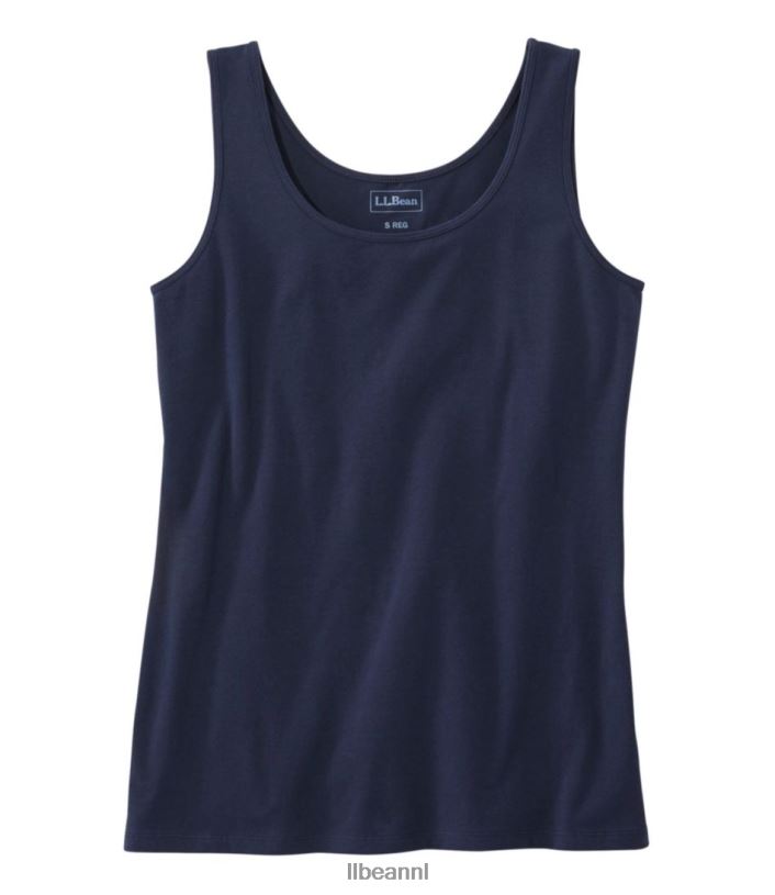 L.L.Bean vrouwen gelaagde tank klassieke marine kleding VT06410