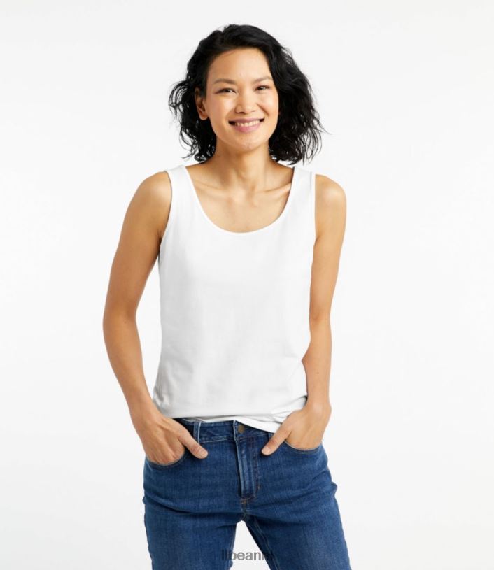 L.L.Bean vrouwen gelaagde tank klassieke marine kleding VT06410