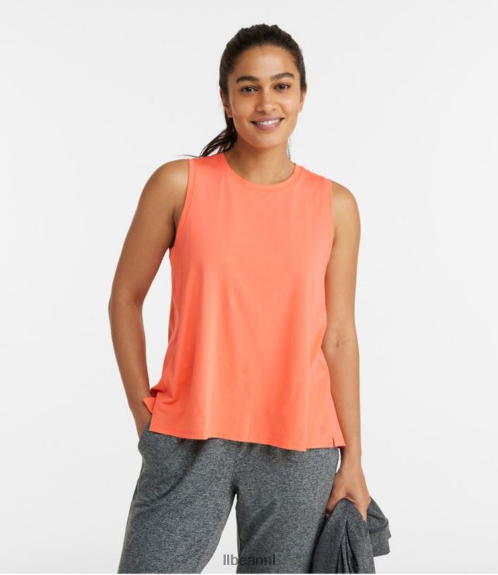 L.L.Bean vrouwen voorbij zachte tank rokerig mauve kleding VT0644741