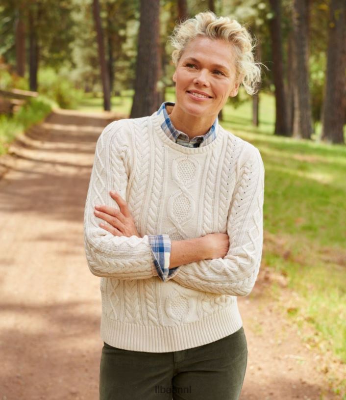 L.L.Bean vrouwen Heritage zachte katoenen visserstrui gedempte rozenheide kleding VT064514
