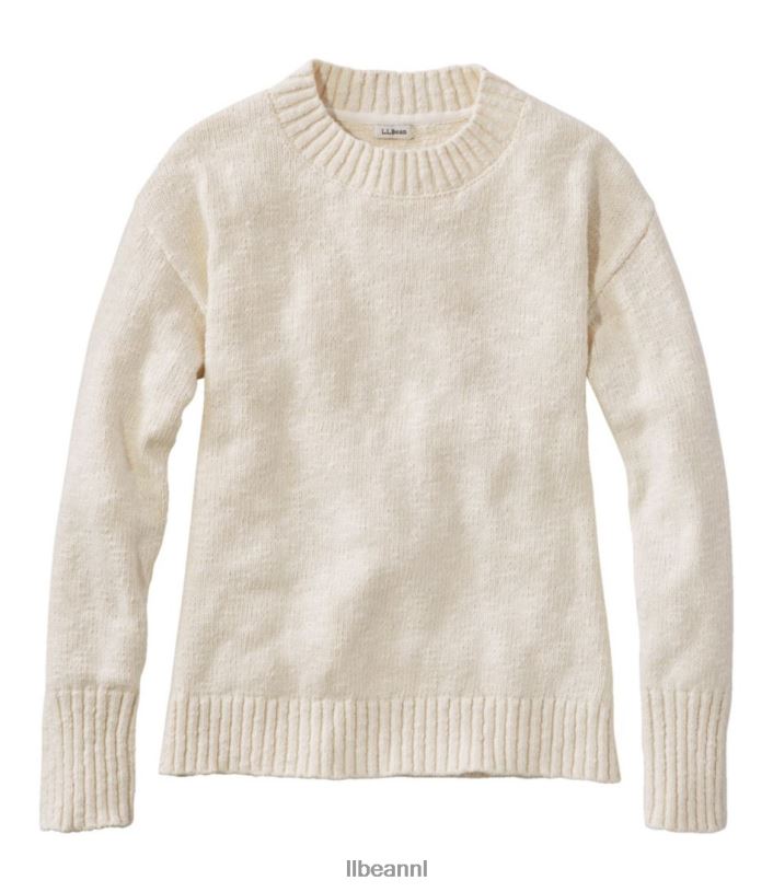 L.L.Bean vrouwen katoenen ragg-trui room kleding VT0645722