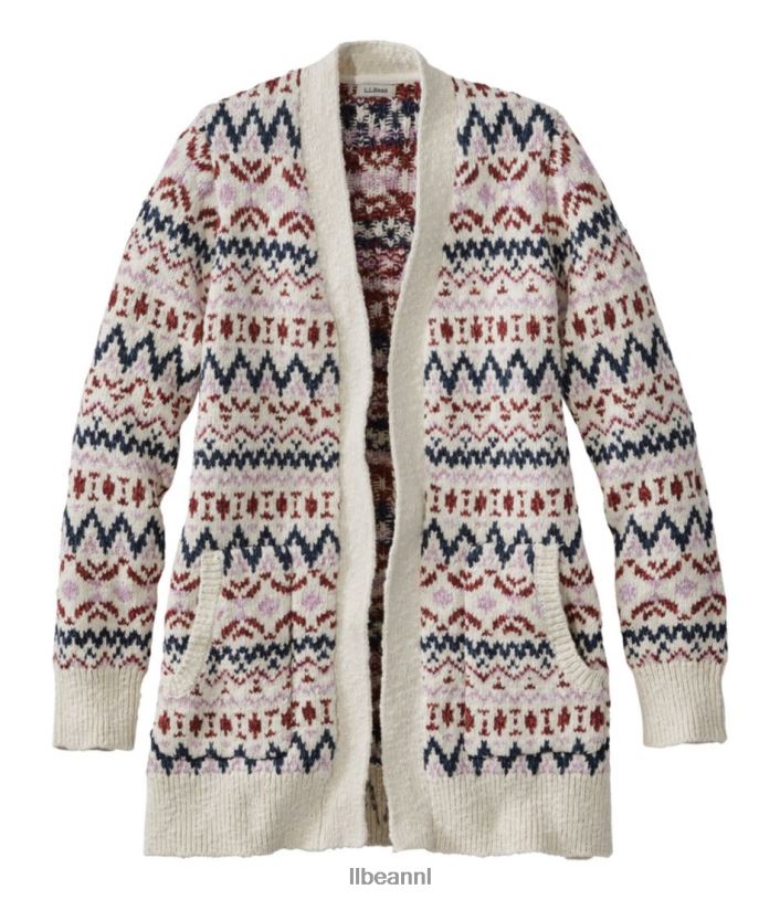L.L.Bean vrouwen katoenen ragg-trui room kleding VT0645911