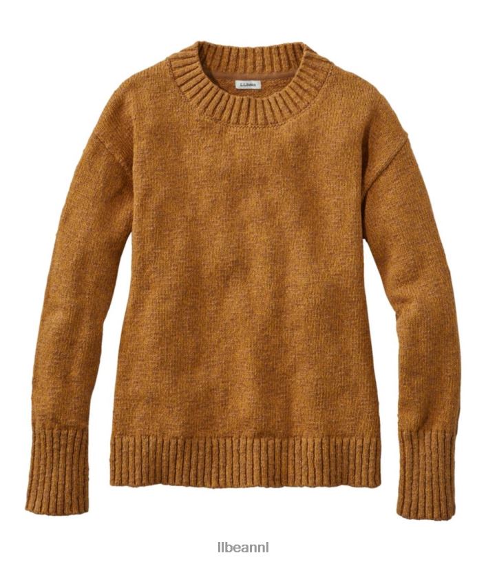 L.L.Bean vrouwen katoenen ragg-trui zadel kleding VT064100
