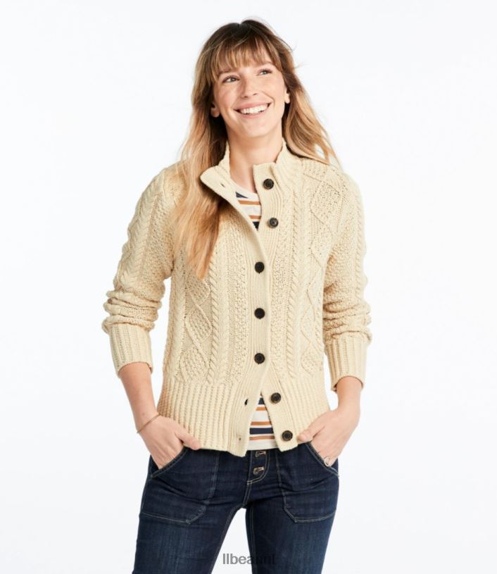 L.L.Bean vrouwen kenmerkende katoenen visserstrui bordeaux kleding VT0643379